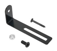 Electric Guitar Pickguard Bracket Stainless Steel Mount for LP Style Guitars Replacement Scratch Plate Fixing Kit Black 63x26.5mm(Black)