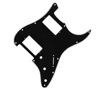 Electric Guitar Pickguard Electric Guitar Pickguard HH Scratch Plate For 11 Holes American Standard Style Guitar Accessories (Color : Black 3 Ply)