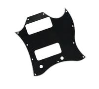 Electric Guitar Pickguard For SG Guitar Full Face Pickguard Standard 3-Layer with P90 Pickup Hole Black