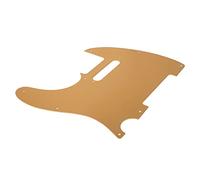 Electric Guitar Pickguard, High Strength Scratch Proof Aluminum Alloy Front Plate, Unique Design Guitar Guard Plate with Easy Installation, Compatible for Various Electric Guitar M (Golden)