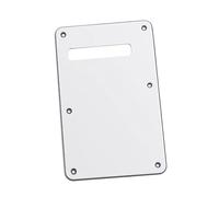 Electric Guitar Pickguard Music Lovers 6 Holes Standard Electric Guitar Back Plate Cavity Cover Pickguard ST Modern Style(White 3ply)