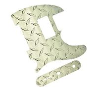 Electric Guitar Pickguard One ply Metal Plate 8 Hole for For TL Guitar Humbucker Pickguard with Control Plate and Screws (Color : 01)