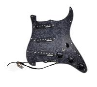 Electric Guitar pickguard Parts 7-Way type fully loaded Prewired Pickguard SSS Ainico 5 Single coil Pickups Set for And Electric guitar (Color : 6)