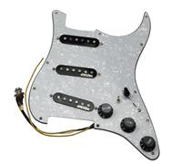 Electric Guitar pickguard Parts 7-Way type fully loaded Prewired Pickguard SSS Ainico 5 Single coil Pickups Set for And Electric guitar (Color : 1)