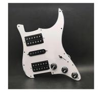 Electric Guitar pickguard Parts HSH Pickguard Circuits Electric Guitar Pickguard HSH Loaded Prewired Scratchplate Assembly White/Black (Color : 4)