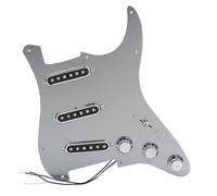 Electric Guitar Pickguard Pickup 1pc SSS Electric Guitar Pickguard With Alnico 5 Single Coil Pickups For Electric Guitar Silver