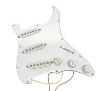 Electric Guitar Pickguard Pickup 2X Single Coil Pickup SSS Electric Guitar Loaded Prewired Pickguard Plate 11 Holes 3Ply For ST SQ Guitar
