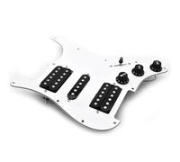 Electric Guitar Pickguard Pickup 3-ply 11 Holes White Prewired Pickguard HSH Pickup For ST Guitar Replaceme(B)