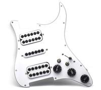 Electric Guitar Pickguard Pickup 3-ply Electric Guitar Pickguard Humbucker Pickup With Single Cut Converter Screw Prewired Scratchplate Assembly(A)
