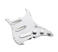 Electric Guitar Pickguard Pickup 3 Ply Electric Guitar Prewired Loaded Pickguard SSS Pickups Set For ST Electric Guitar Silver