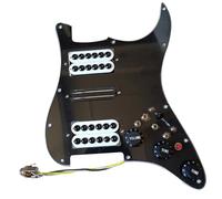 Electric Guitar Pickguard Pickup 3-ply HSH Electric Guitar Loaded Prewired Pickup Pickguard Kit Multi Converter For Guitar Professional Pickup Pickup(A)