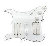 Electric Guitar Pickguard Pickup 3-ply HSH Loaded Prewired Electric Guitar Pickguard Pickup For FD ST Style Electric Guitar White Guitar Parts(C)