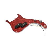 Electric Guitar Pickguard Pickup 3 Ply Prewired Loaded Pickguard Pickup For Guitar Musical Instrument Accessories Parts Red Pearlescent Color(1pcs)