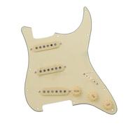 Electric Guitar Pickguard Pickup 3-ply SSS PVC Pickguard With 3 ALNICO V Single Coil Pickups 5-Way Converter Suitable For Electric Guitar