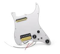 Electric Guitar Pickguard Pickup 5 Prewired ST Pickguard Coil Splitting Pickguard HH Humbucker+Humbucker Loaded Pickguard With Humbucker Pickups(B)