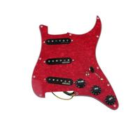 Electric guitar pickguard pickup 7-Way type fully loaded Prewired Pickguard SSS Ainico 5 Single coil Pickups Set for And Electric guitar (Color : 17)