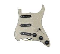 Electric guitar pickguard pickup 7-Way type fully loaded Prewired Pickguard SSS Ainico 5 Single coil Pickups Set for And Electric guitar (Color : 15)