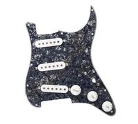 Electric Guitar Pickguard Pickup Alnico-3 SSS Prewired Guitar Pickguard Loaded Pickups Staggered Pickups 48mm 50mm 52mm For FD ST Guitar Multi-color(B)