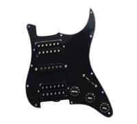Electric guitar pickguard pickup Circuits Electric Guitar Pickguard HSH Loaded Prewired Scratchplate Assembly Black White Yellow (Color : 1)
