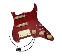 Electric Guitar Pickguard Pickup Guitar Pickups Prewired Loaded Pickguard Humbucker Pickups Alnico 5 HSS Wiring Harness Single Cut Features Set(C)