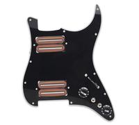 Electric Guitar Pickguard Pickup HH-coil Splitting Electric Guitar Pickguard Two Blade Style 15K With Two Humbucker Loaded Prewired Scratchplate(E)