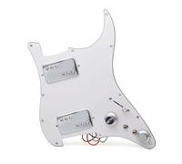Electric Guitar Pickguard Pickup HH Two Humbucker Coil Spliting Pickguard Electric Guitar Pickguard LP Style Humbucker Loaded Prewired Scratchplate(A)