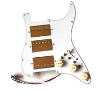 Electric Guitar Pickguard Pickup HHH Prewired Pickguard Alnico 5 Humbucker Pickups Coil Splitting Multi Converter For ST Guitar Electric Guitar