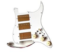 Electric Guitar Pickguard Pickup HHH Prewired Pickguard Alnico 5 Humbucker Pickups Coil Splitting Multi Converter For ST Guitar Parts