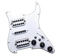 Electric Guitar Pickguard Pickup HSH 3-ply Electric Guitar Pickguard Humbucker Pickup With Single Cut Converter Screw Prewired Scratchplate Assembly(A)