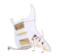 Electric Guitar Pickguard Pickup HSH Guitar Prewired Loaded Pickguard With Coil Splitting Alnico 5 Humbucker Pickups Set For ST Electric Guitar
