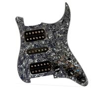 Electric Guitar Pickguard Pickup HSH Loaded Prewired St Pickguard Set 3Ply 11 Hole Ainico 5 Humbucker Pickups Coil Splitting Converter Multi For FD St