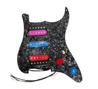 Electric Guitar Pickguard Pickup HSH Prewired Pickguard Loaded Single Coil Pickups 3-Ply Pick Guards Wiring Harness11 Mounting Holes Pickguard Pickups