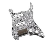 Electric Guitar Pickguard Pickup HSS Loaded Prewired ST Pickguard Set Model Ainico 5 Humbucker Pickups Coil Splitting Converter For FD St Pickguard Pickup