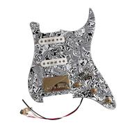 Electric Guitar Pickguard Pickup HSS Prewired Loaded ST Pickguard Chrome Alnico 5 Humbucker Pickup 2 Single Cut Way Coil Split Converter Guitar Accessories