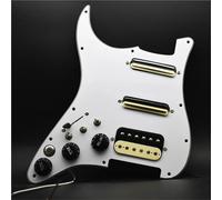 Electric Guitar Pickguard Pickup Left Hand Special For SSH Electric Guitar Pickguard Pickup With Singlecut Converter Wiring Loaded Prewired Pickup White