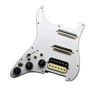 Electric Guitar Pickguard Pickup Left Hand SSH Electric Guitar Pickguard Pickup With Singlecut Converter Wiring Loaded Prewired Pickup White