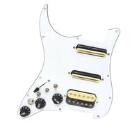 Electric Guitar Pickguard Pickup Left Hand SSH Prewired Loaded Pickguard With Coil Splitting Humbucker Pickups Set For ST Electric Guitars Replacement