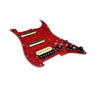 Electric Guitar Pickguard Pickup Loaded Electric Guitar Pickguard SSH Pickups Replacement Practical Guitar Spare Part For Guitar Electric Guitars Accs(Red)