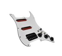 Electric Guitar Pickguard Pickup Loaded Electric Guitar Pickguard SSH Pickups Replacement Practical Guitar Spare Part For Guitar Electric Guitars Accs(White)