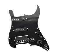 Electric Guitar Pickguard Pickup Prewired 3ply Pickguard Scratchplate SSH 2-single Coil And 1 Dual Coil Pickup With Push Pull Converter 2T1V Guitar