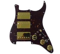 Electric Guitar Pickguard Pickup Prewired Loaded ST Pickguard Humbucker HHH Alnico 5 Pickups Coil Split With Kill Converter 11 Hole For ST Guitar(F)