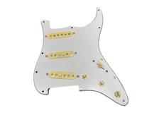 Electric Guitar Pickguard Pickup Prewired Loaded ST Pickguard SSS Guitar Pickups Yellow Pickup Multi Converter Professional Guitar Parts