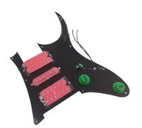 Electric Guitar Pickguard Pickup RG Prewired Loaded Pickguard Red Humbucker Pickups Guitar Accessories Black