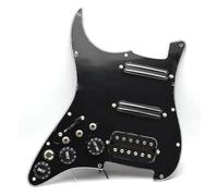 electric Guitar Pickguard pickup set 1Set SSH Guitar Pickguard Wiring Loaded Prewired + Silence Converter ST Guitar Double Coil Pickup 12Color(Black-black pickup)