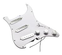 electric Guitar Pickguard pickup set 3 Ply Guitar Prewired Loaded Pickguard SSS Pickups Set For ST Guitar Silver