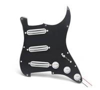 electric Guitar Pickguard pickup set Accessories For Guitars Multi Colour SSS Prewired Guitar Pickguard Mini Humbucker Guitar 9K/9K/9K(White-BK pickguard)