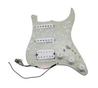 electric Guitar Pickguard pickup set Guitar Pickups Guitar Pickups 5 SSH Style 7-Way Type Fully Loaded Pickguard(Green pearl)