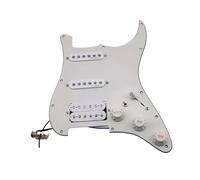 electric Guitar Pickguard pickup set Guitar Pickups Guitar Pickups 5 SSH Style 7-Way Type Fully Loaded Pickguard(Vintage white)