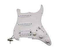 electric Guitar Pickguard pickup set Guitar Pickups Guitar Pickups SSH Style 7-Way Type Fully Loaded Pickguard(Vintage white)