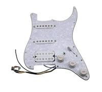 electric Guitar Pickguard pickup set Guitar Pickups Guitar Pickups SSH Style 7-Way Type Fully Loaded Pickguard(Pearl white)